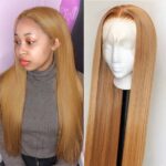 13X6-Honey Blonde-Lace-Front-Wigs-straight 2