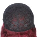 99j color human hair wig with bang wig cap details