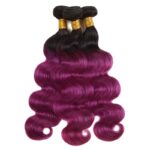 body-wave-Human-Hair-Bundles-t1b-purple-Remy-Hair-Weave-ombre-Bundle