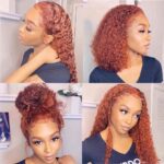 13X4 Kinky Curly Lace Front Wig for black women