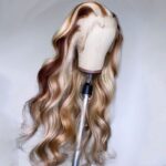 Highlight White Mix Color T-PART Lace Wig Body Wave Texture