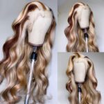 Highlight Mix Color Body Wave T Lace Wig