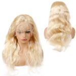 Full Lace Wig 613 Blonde Color Body Wave Texture