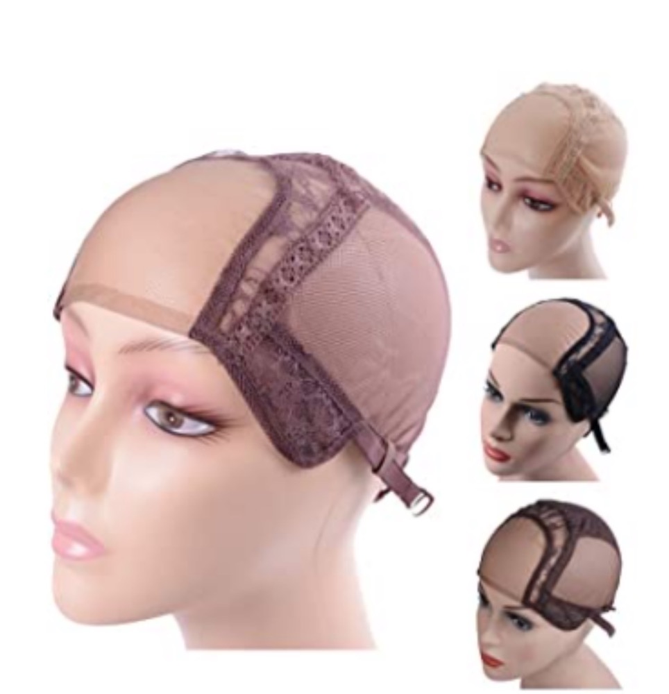 Swiss lace wig cap with adjustable straps